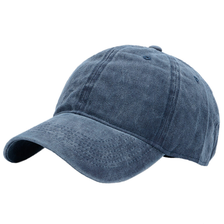 Blue washed baseball cap style