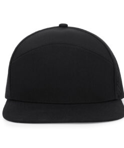 7-Panel Flat-Brim Teardrop Cap — detail